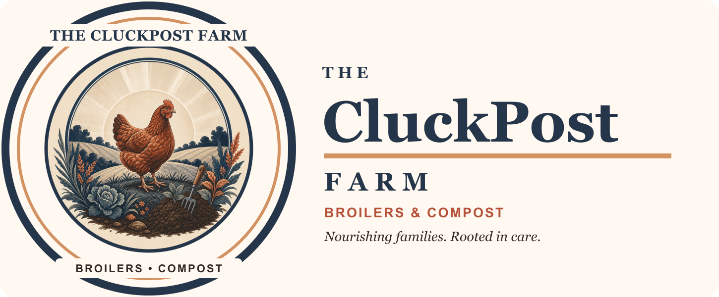 The CluckPost Farm official logo